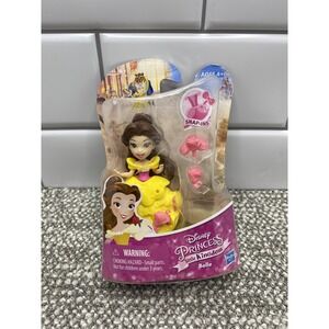 Disney Princess Little Kingdom Belle Mini‎ Doll New Snap In To Decorate Nice HG4